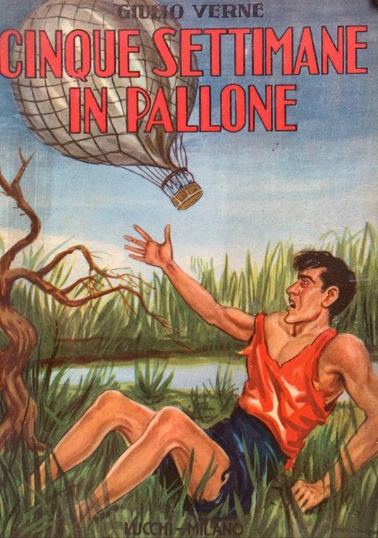 Cinque settimane in pallone - Jules Verne - copertina
