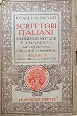 Scrittori italiani. Volume IV