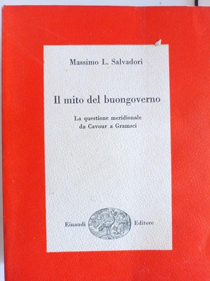 Il mito del buongoverno - Massimo L. Salvadori - copertina