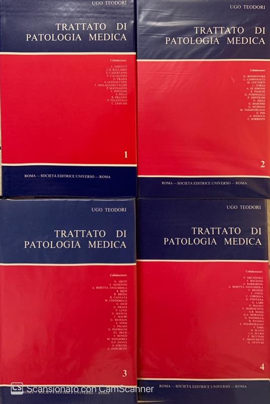 Trattato di patologia medica. Vol. 1-2-3-4 - Ugo Teodori - copertina