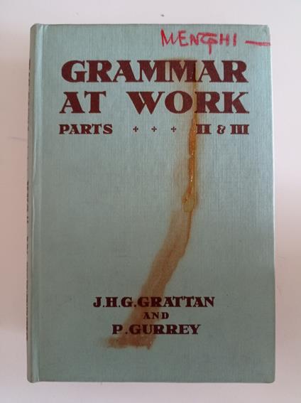 Grammar at work (2 volumi) - copertina