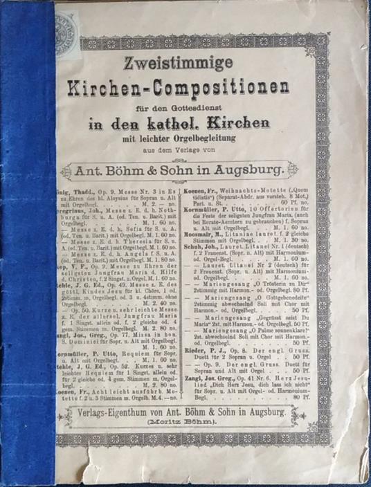 Kirchen - Compositionen fur den Gottesdienst in del kathel. Kirchen - copertina