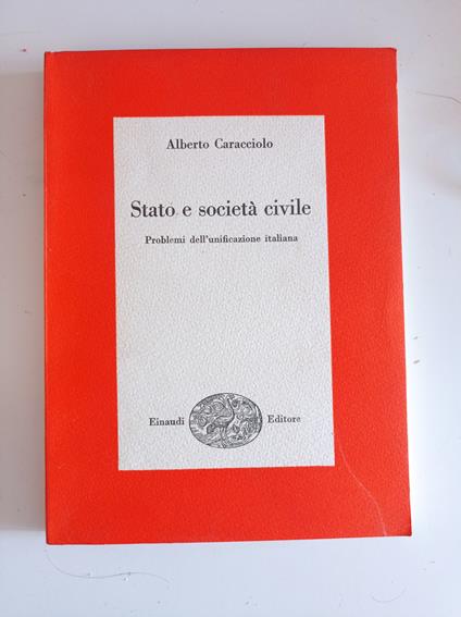 Stato e società sociale - Alberto Caracciolo - copertina