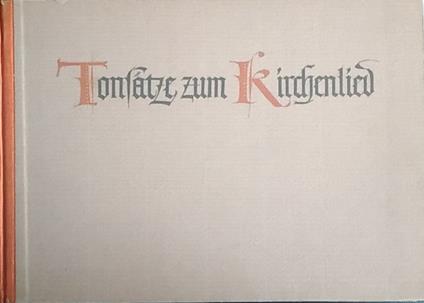 Tonlage zum kirchenlied - copertina
