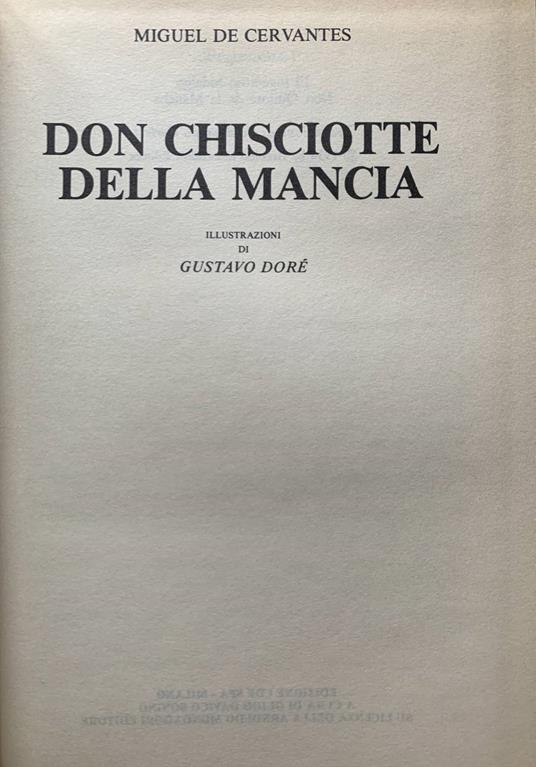 Don Chisciotte della Mancia - Miguel de Cervantes - copertina