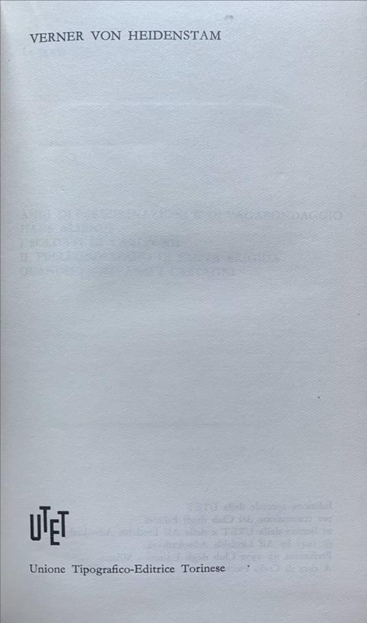 Anni di peregrinazione e di vagabondaggio- Hans Alienus -I soldati di Carlo XII - Verner von Heidenstam - copertina