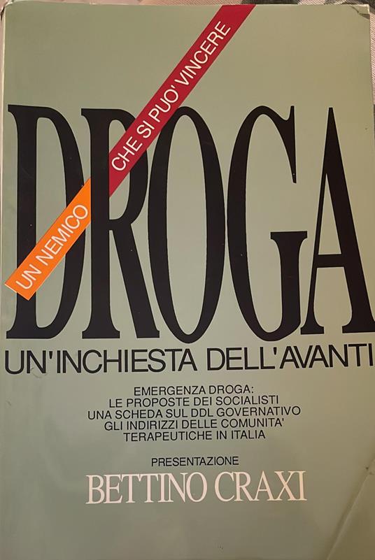 Droga. Un'inchiesta dell'avanti! - copertina
