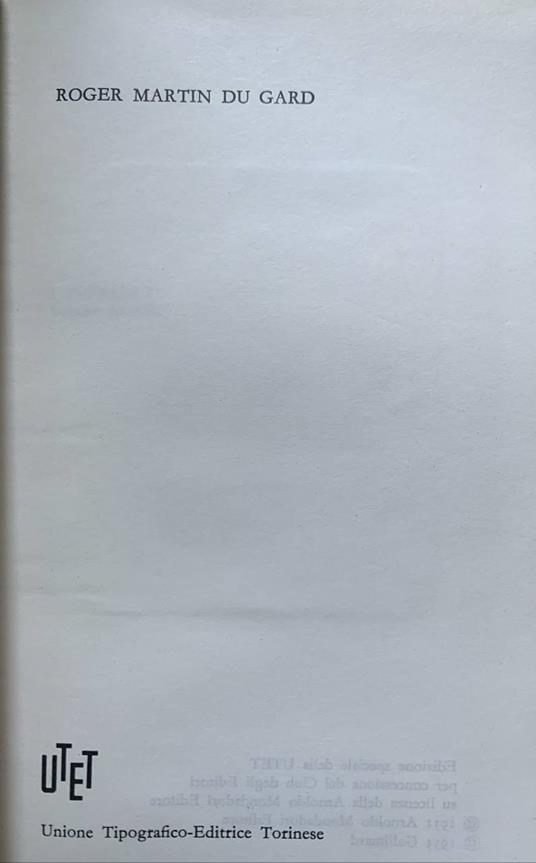 I Thibault. Volume secondo - Roger Martin du Gard - copertina