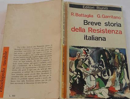 Breve storia della resistenza italiana - Roberto Battaglia - copertina