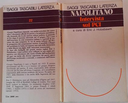 Intervista sul PCI - Giorgio Napolitano - copertina