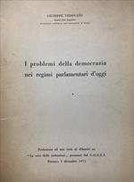 I problemi della democrazia nei regimi parlamentari d'oggi