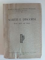 Scritti e discorsi dal 1927 al 1928