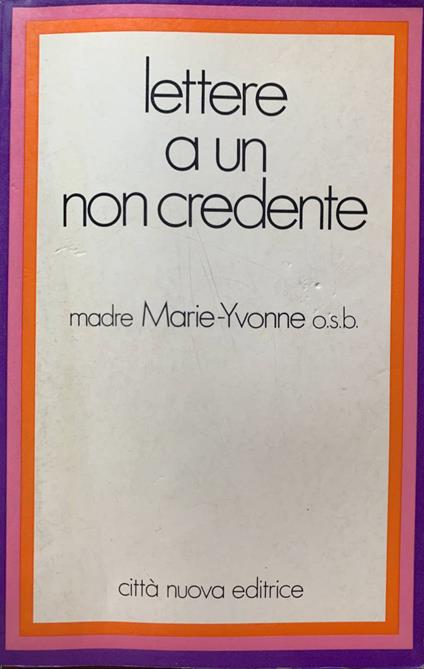 Lettere a un non credente - copertina