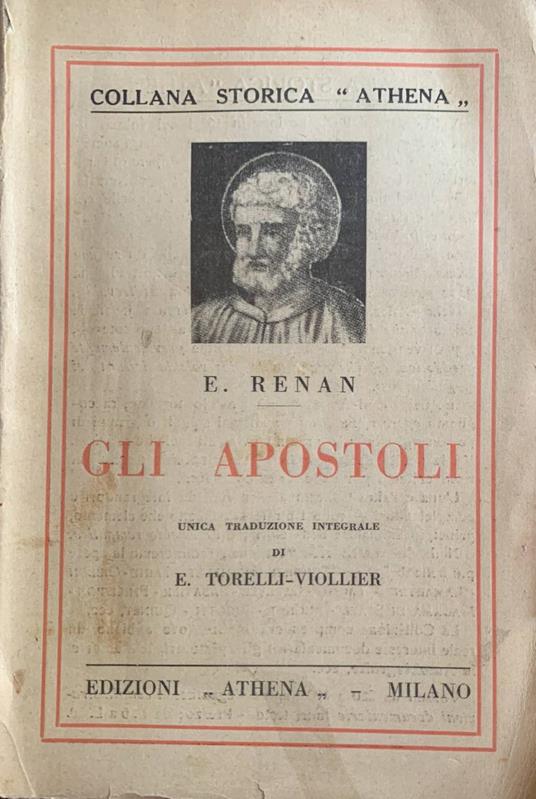 Gli apostoli - Ernest Renan - copertina