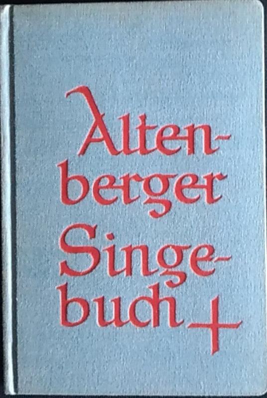 Altenberger Singebuch - copertina
