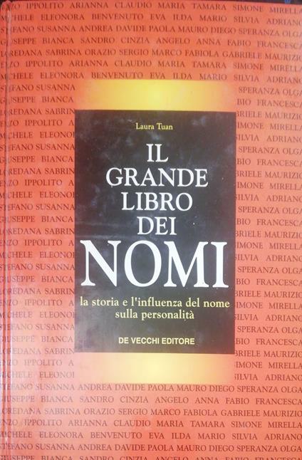 Il grande libro di nomi - Laura Tuan - copertina