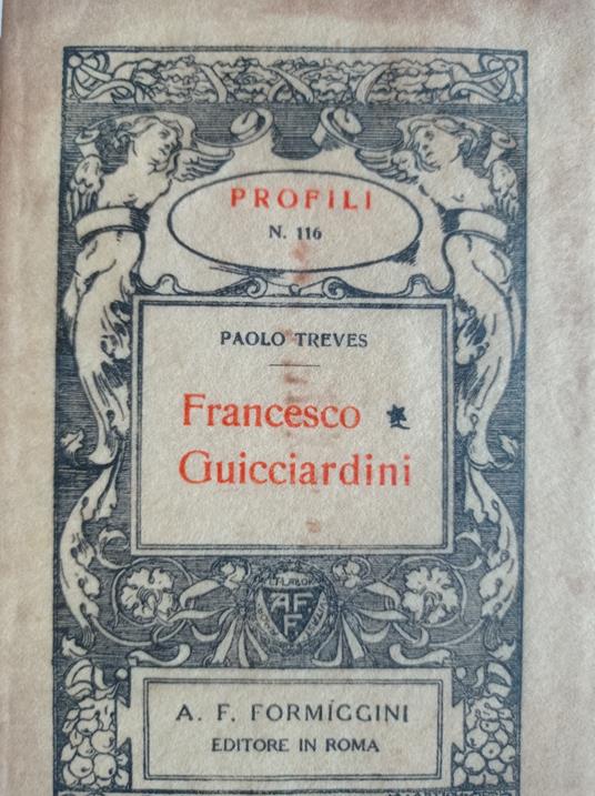 Francesco Guicciardini - Paolo Treves - copertina