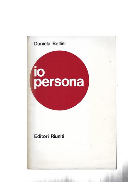 Io Persona - Daniela Bellini - copertina