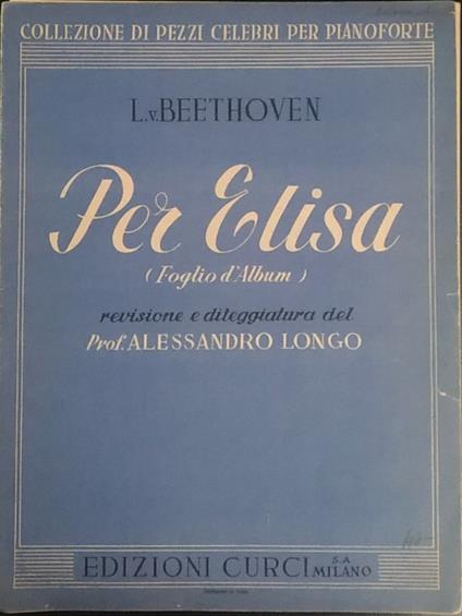 Per Elisa - Ludwig van Beethoven - copertina