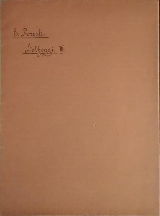 Solfeggi parlati e cantati - E. Pozzoli - copertina