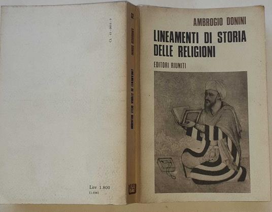Lineamenti di storia delle religioni - Ambrogio Donini - copertina
