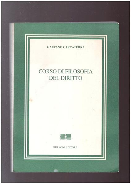 Corso di filosofia del diritto - copertina