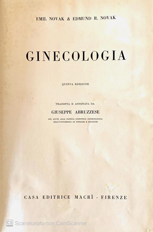Ginecologia - copertina