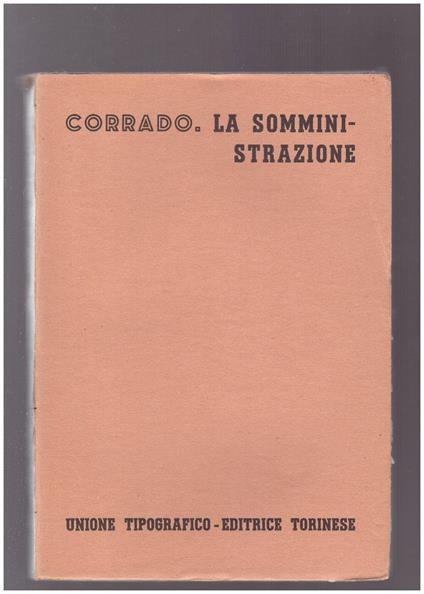La Somministrazione - Renato Corrado - copertina