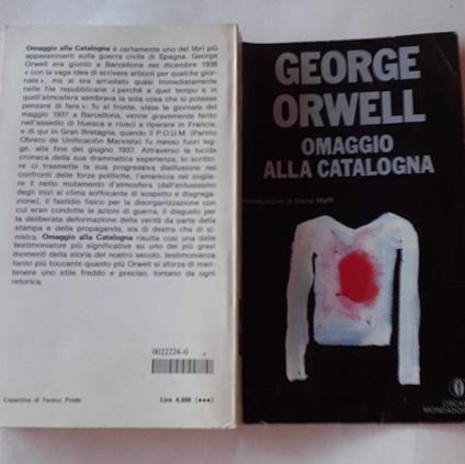 Omaggio alla Catalogna - George Orwell - copertina