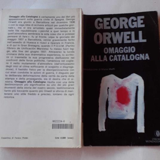 Omaggio alla Catalogna - George Orwell - copertina