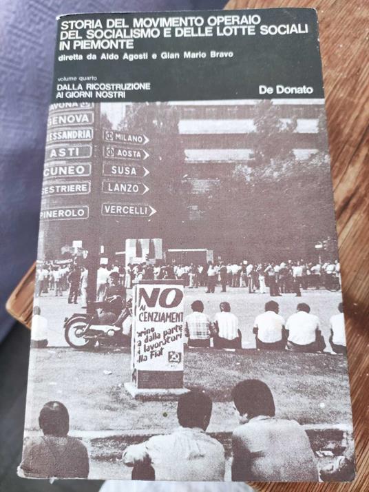 Storia del movimento operaio, del socialismo e delle lotte sociali in Piemonte - copertina