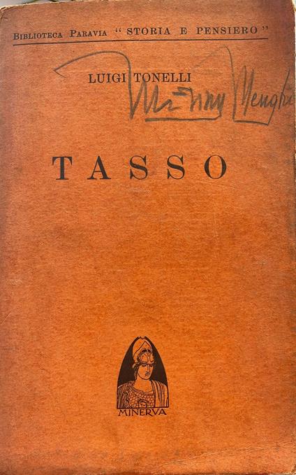 Tasso - Luigi Tonelli - copertina