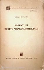 Appunti di diritto penale commerciale