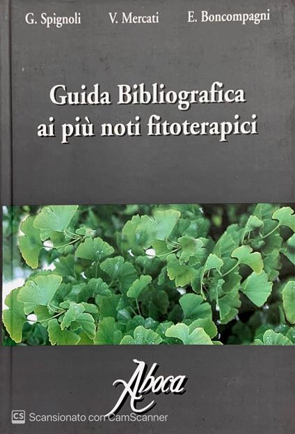 Guida bibliografica ai più noti fitoterapici - copertina