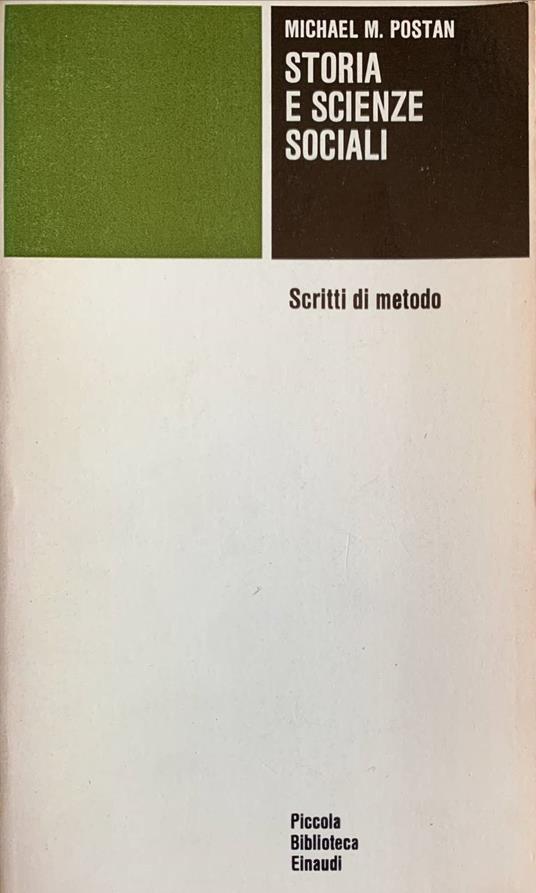 Storia e scienze sociali - copertina