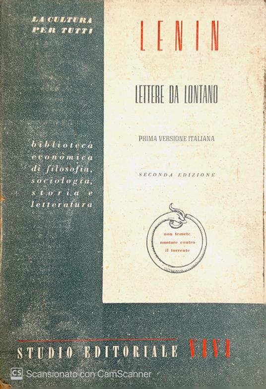 Lettere da lontano - Lenin - copertina