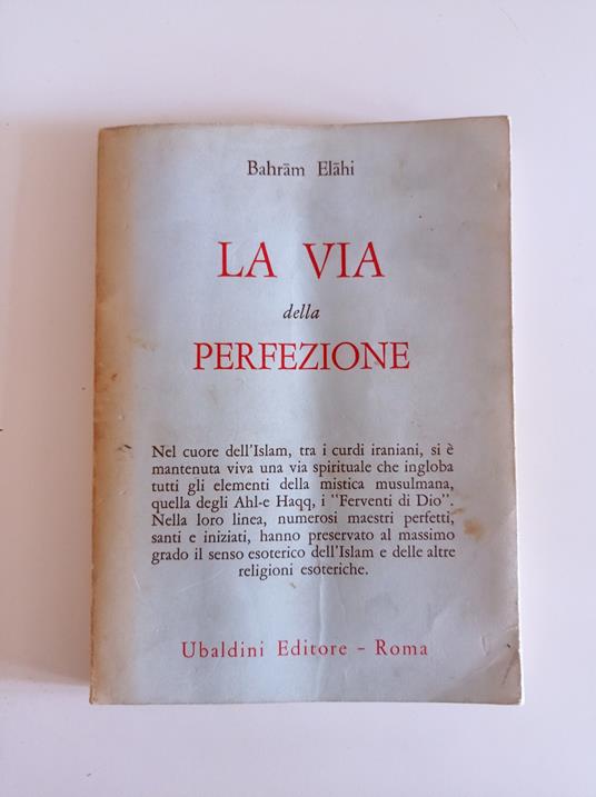 La via della perfezione - Bahram Elahi - copertina
