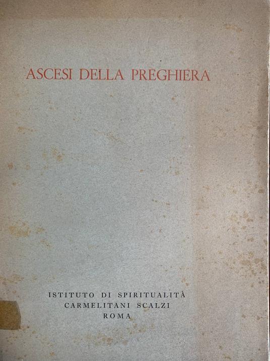 Ascesi della preghiera - copertina