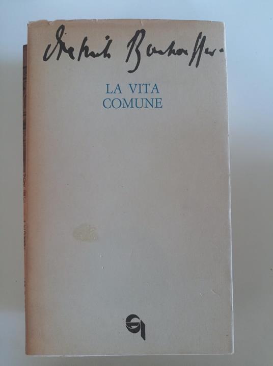 La vita comune - Dietrich Bonhoeffer - copertina