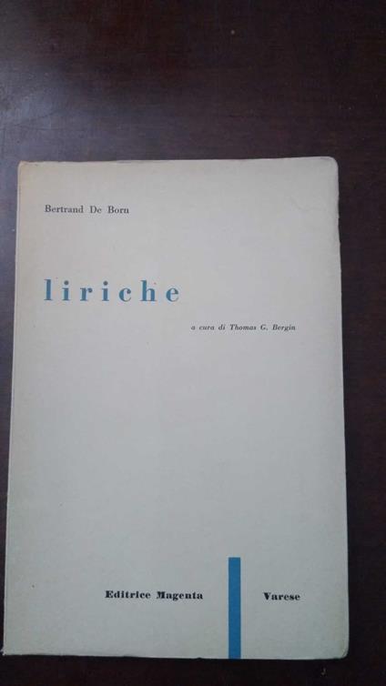 Liriche - Bertran de Born - copertina