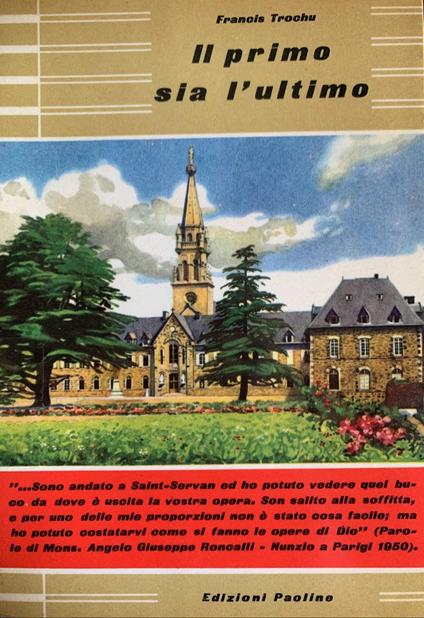 Il primo sia l'ultimo - François Trochu - copertina