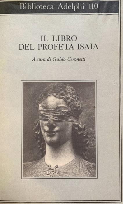 Il libro del profeta Isaia - Guido Ceronetti - copertina