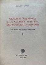 Giovanni Amendola e la cultura italiana del Novecento (1899-1914). Alle origini della nuova democrazia I