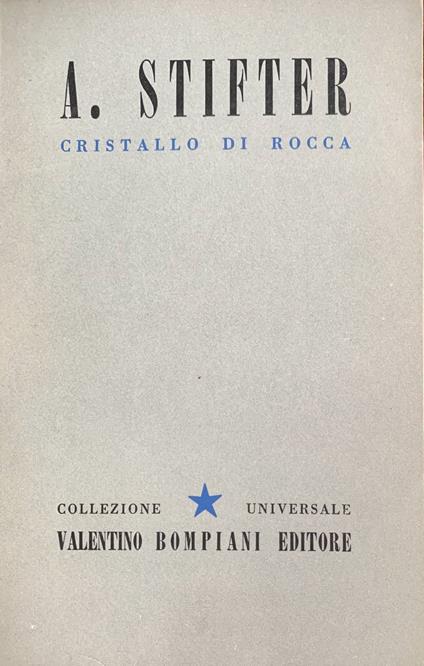 Cristallo di Rocca - Adalbert Stifter - copertina