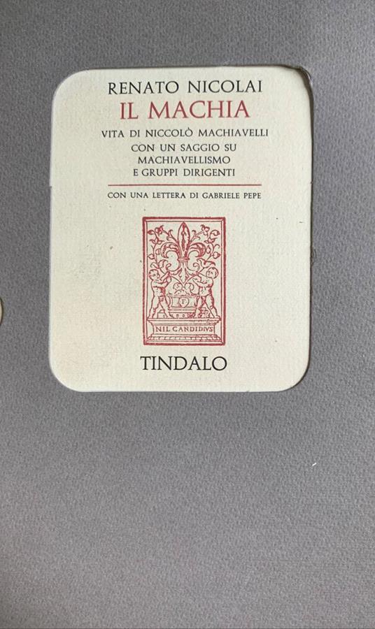 Il Machia - Renato Nicolai - copertina