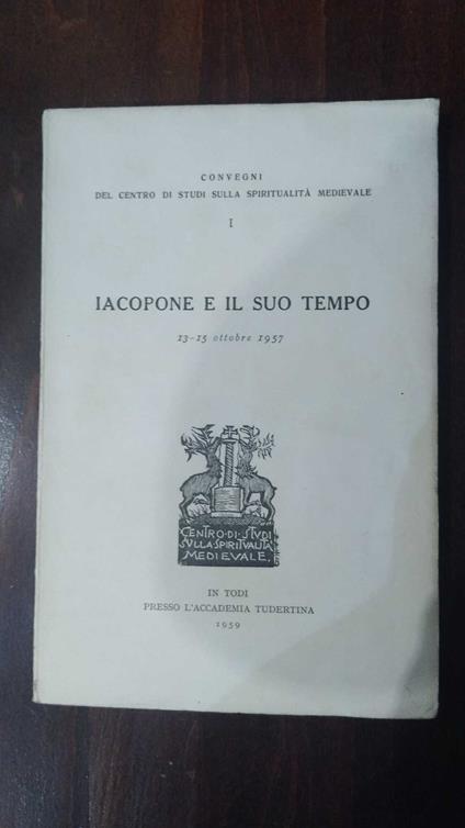 Iacopone e il suo tempo - copertina