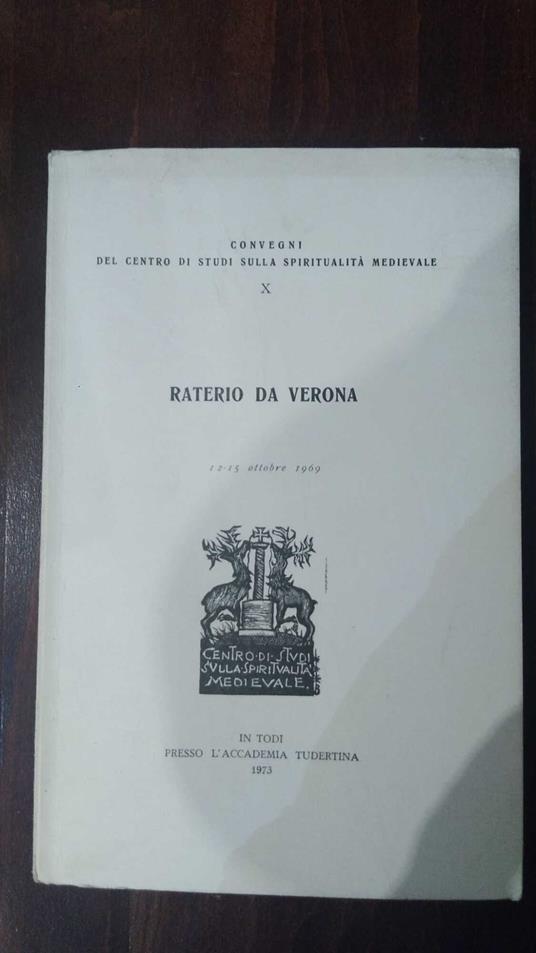 Raterio da Verona - copertina
