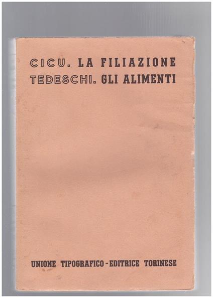La Filiazione Gli Alimenti - copertina