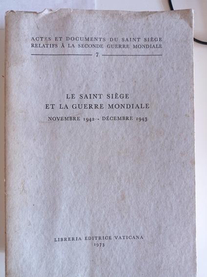 Le Saint Siege et la guerre mondiale Vol. 7 - copertina