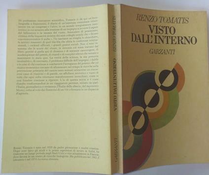 Visto dall'interno - Renzo Tomatis - copertina